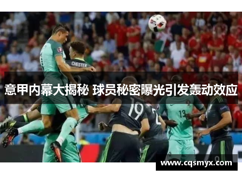 意甲内幕大揭秘 球员秘密曝光引发轰动效应